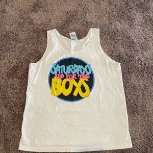 Barstool sports saturdays are for the boys tank top mens medium